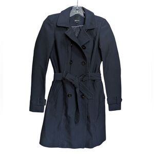 Reitmans Navy Trench Coat Size XXS